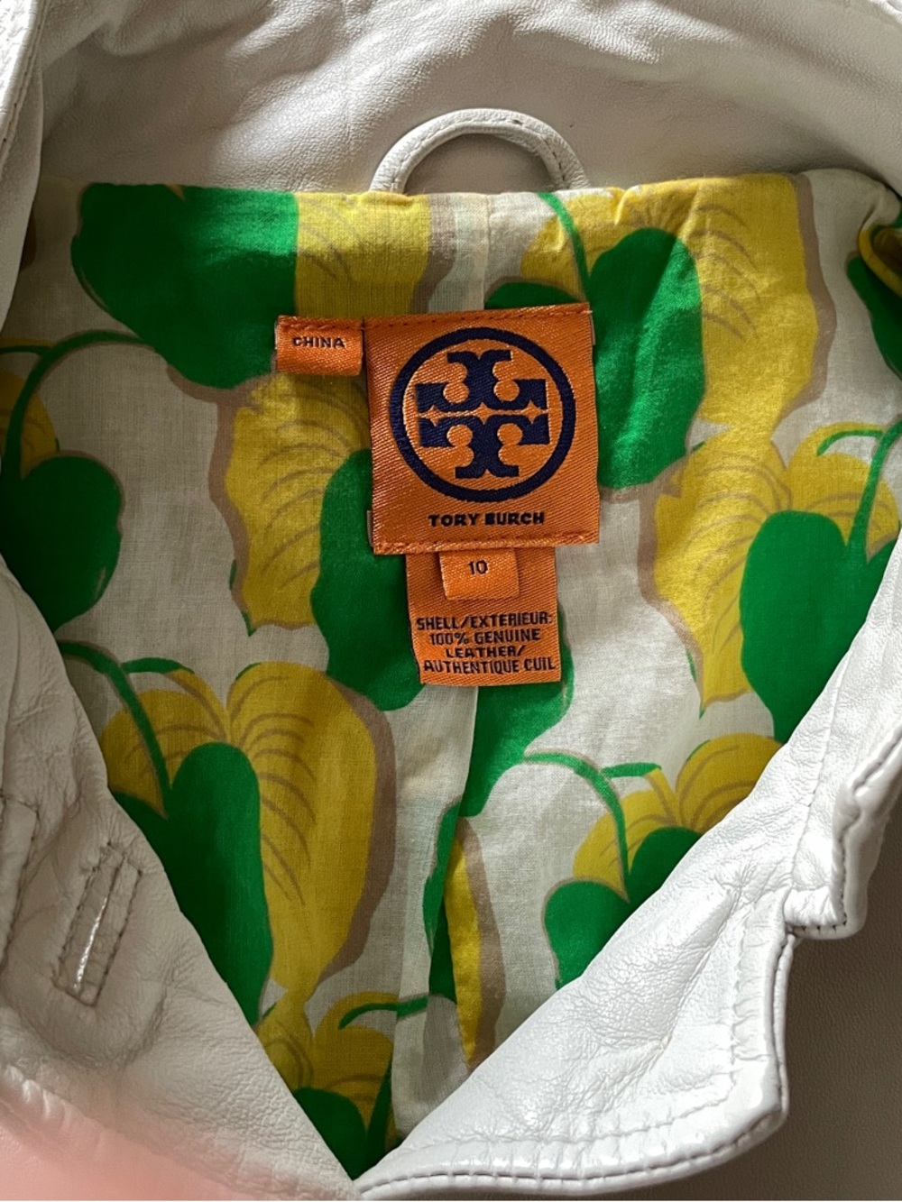Tory Burch | Sgt Pepper Leather Jacket, Sz 10 fits like 6-8 ♥ Like new - Picture 8 of 9
